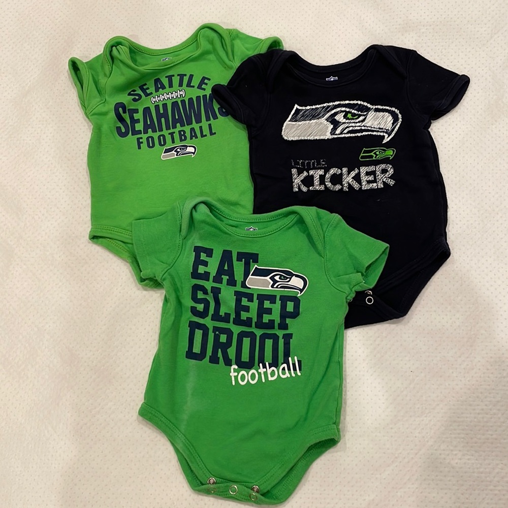 Bundle of Seahawks onesies